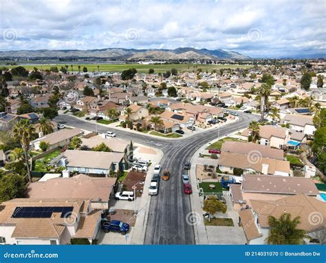Aerial View of Hemet City in the San Jacinto Valley in Riverside County