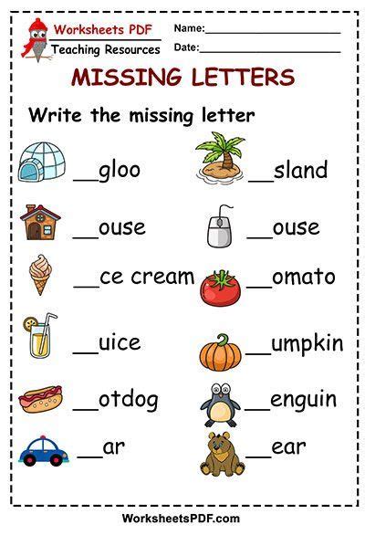 Write The Missing Letter Free Printables Missing Letter Worksheets Free Printable Alphabet