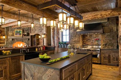 30 Rustic Mountain Home Kitchens Decoomo
