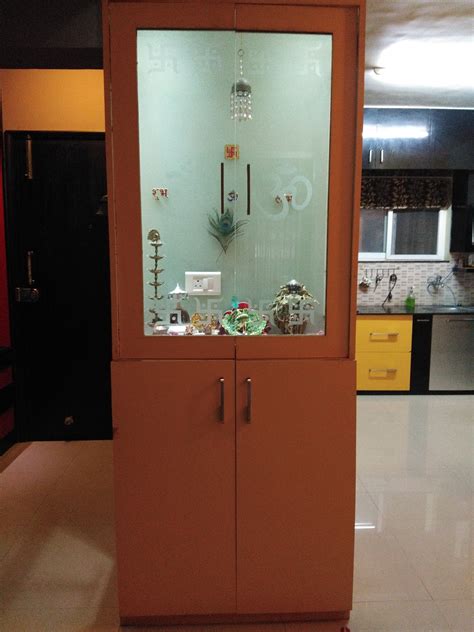 Sliding Door For The Puja Room Frosted Glass Puja Room Puja Room