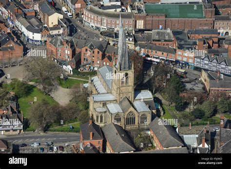 An Aerial View Of The Church Of St Mary And All Saints In Chesterfield