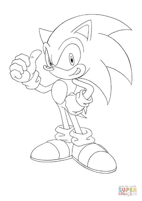 Sonic The Hedgehog Coloring Page Free Printable Coloring Pages