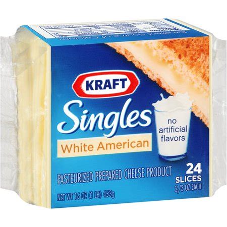 The widely used cheese that we commonly link with pizzas and pasta. Kraft Singles White American Cheese Slices, 24 ct ...