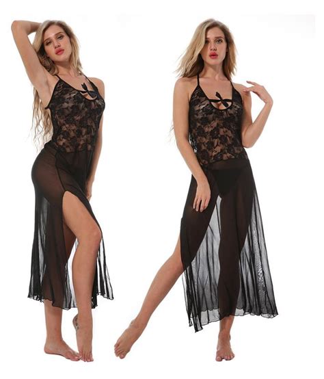 buy lady sexy honeymoon backless see through rose lace dress g string sleepwear online at best