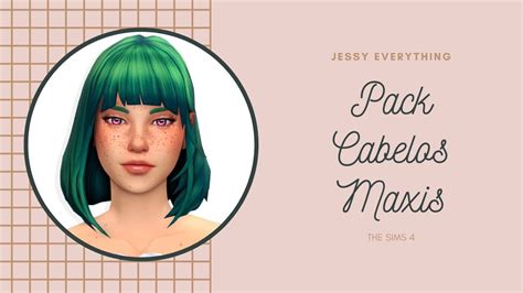 Pack Cabelos Maxis Match 70 Itens The Sims 4 Youtube
