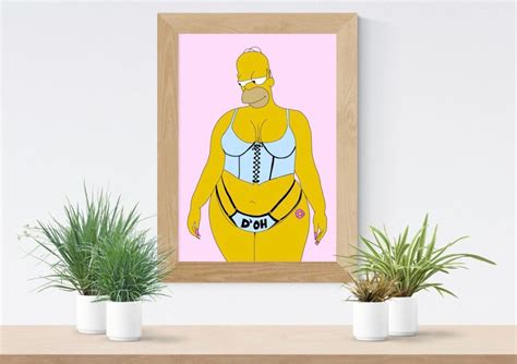 Sexy Homer Simpson Simpsons Springfield Doh Etsy