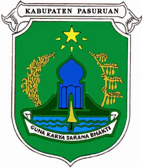 LOGO KABUPATEN PASURUAN HITAM PUTIH - gambar daerah