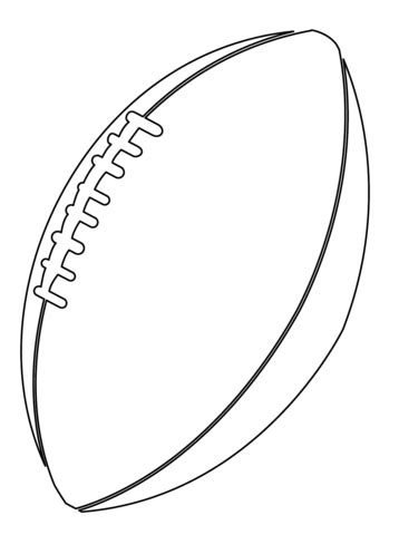 Printable afl football colouring pages. American Football Ball coloring page | Free Printable ...