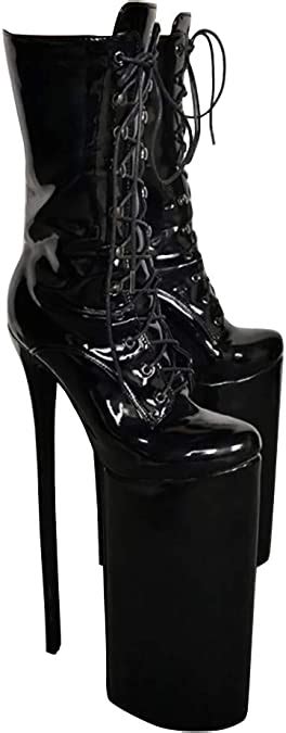 women platform ankle boots 30cm stiletto high heel boots round toe sexy night club