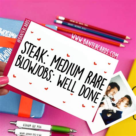 Steak And Blow Day Cards Steak And Bj Day Funny Cards Banter Cards