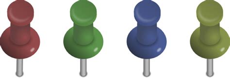 Pushpins Clip Art At Vector Clip Art Online
