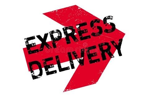 Express Delivery Rubber Stamp Stock Vector Illustration Of Express