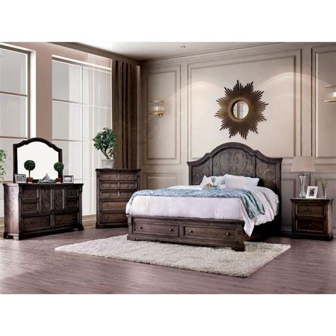 Gracewood Hollow Obreht Rustic Walnut 3-piece Bedroom Set ...