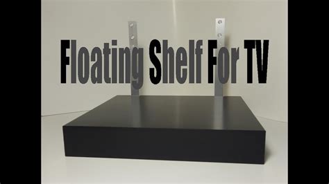 If you want to have shelves but you don't want to be too much on. Floating Shelf For TV - YouTube