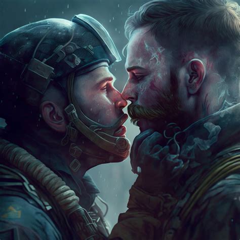 Awful Zebra248 Simon Ghost Riley And John Soap Mactarvish From Call Of Duty Kissing On A