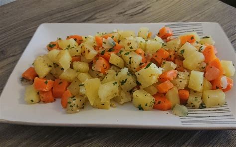 Recette Poêlée pommes de terre carottes oignons persil pas chère et