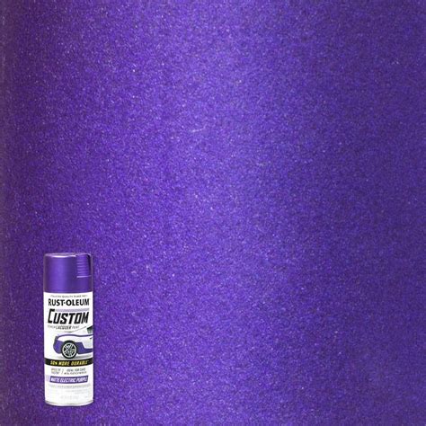 Rust Oleum Automotive 11 Oz Matte Electric Purple Custom Lacquer Spray