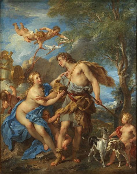 Adonis Painting Venus And Adonis Painting Francois Lemoyne Greek