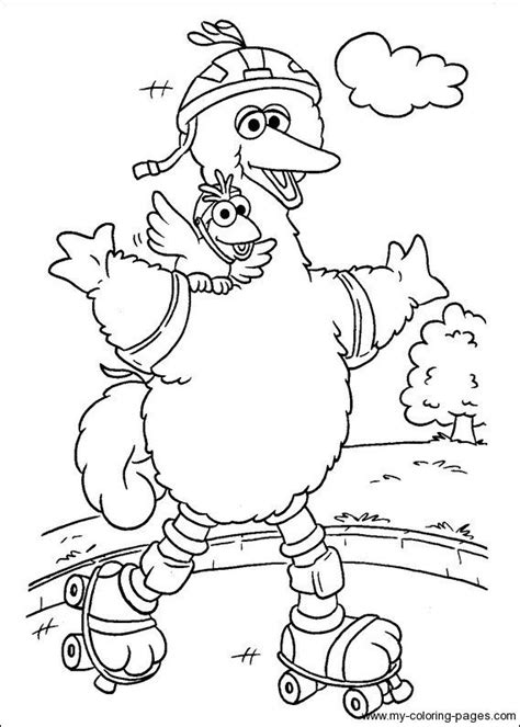 Top 25 colorful big bird coloring pages for your little one. Sesame Street - Big Bird | Ausmalbilder, Ausmalen, Bilder