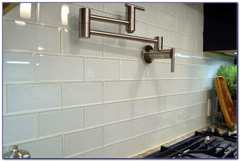 Backsplash peel and stick pvc tile, stickon tile for kitchen backsplash, bathroom vanities, fireplace décor, laundry table, stair decals in ecru slate (12 x 12, 5 sheets) 4.6 out of 5 stars 238 $34.99 $ 34. white backpainted glass backsplash - Google Search | Glass ...
