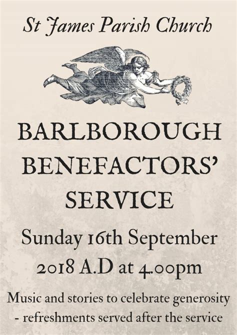 Barlborough Benefactors Service The Church Of England In Barlborough And Clowne