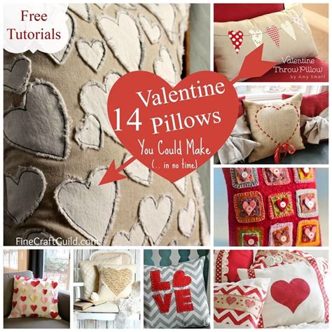 14 Cute Valentine Pillows Free Sewing Tutorials Valentines Pillows