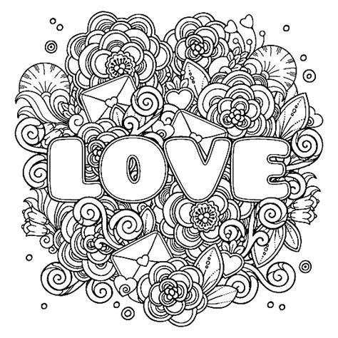 Love Is Coloring Pages
