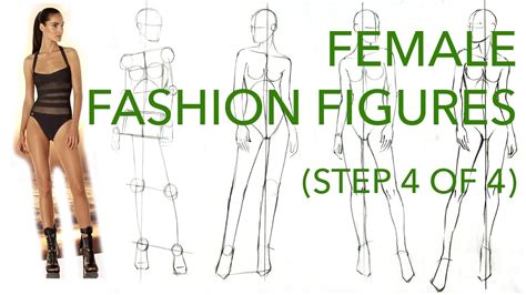 How To Draw Fashion Figures Step 4 Of 4 Correcting And Perfecting Youtube