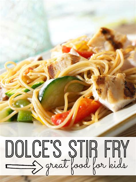 Keep stirring occasionally to prevent the vegetable from sticking or burning. Dolce's Incredible Stir-Fry Recipe for Kids - My Life and Kids