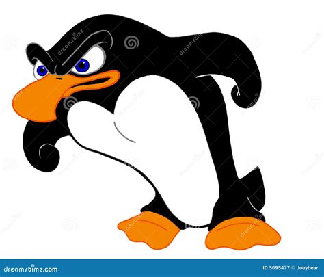Angry Penguin Stock Illustration Illustration Of Penguin 5095477