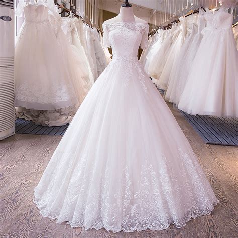 romantic off shoulder princess a line white wedding dress lace bridal siaoryne