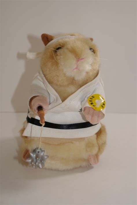 Gemmy Dancing Singing Kung Fu Fighting Karate Hamster