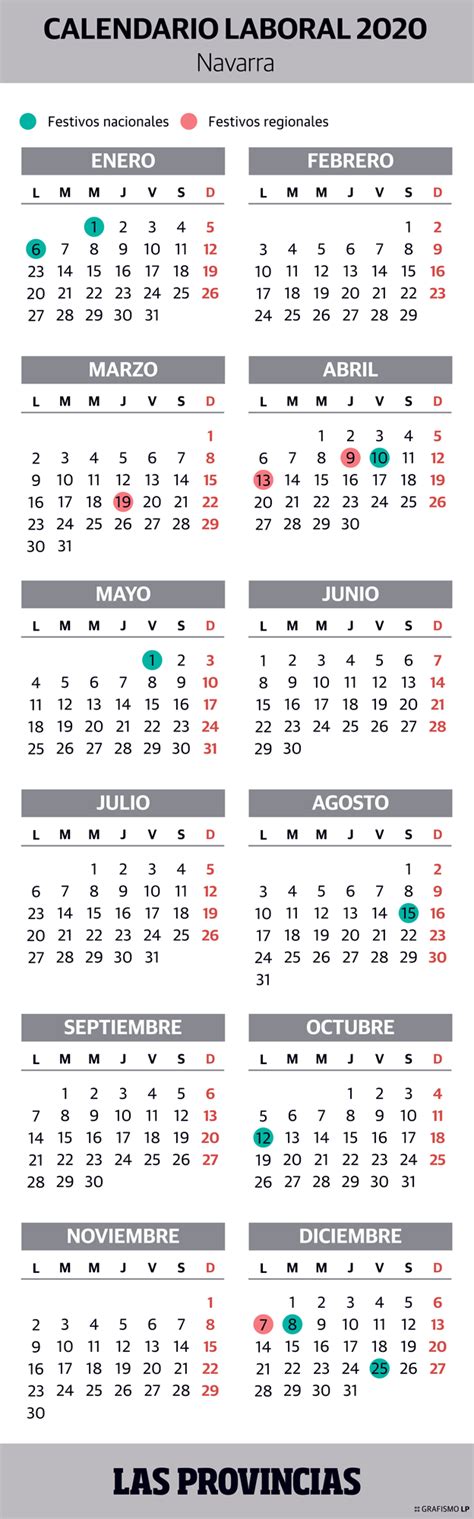 Calendario Laboral En Navarra 2020 Días Festivos Locales Y Puentes