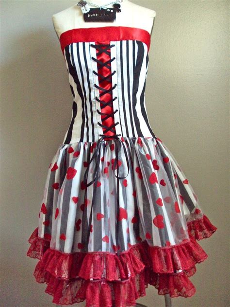 Alice In Wonderland Tim Burton Inspired Dress By Alien Phant On