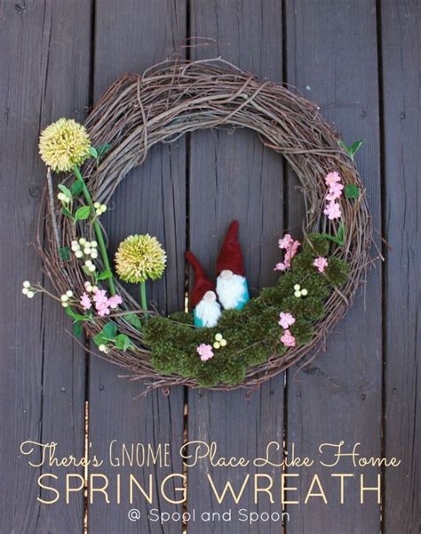 Cute Gnome Wreath Spring Wreath Diy Crafts