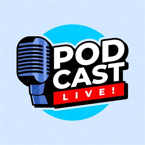 Premium Vector Podcast Live Logo