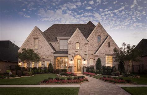 A Stately Take On The Traditional Texas Brick And Stone Hollyhock