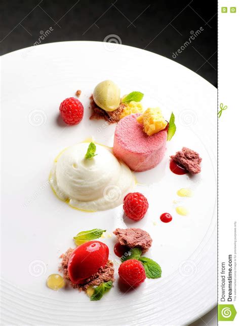 See more ideas about fine dining desserts, desserts, fine dining. Fine Dining Dessert, Raspberry Parfait, Ice Cream, White Chocolate Stock Photo - Image: 72293434