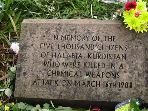 To mark the anniversary of the 1988 Halabja massacre in Iraq, a ...