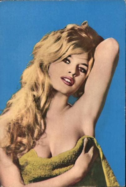 brigitte bardot celebrities postcard