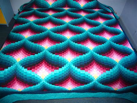 Sc 6 in magic ring (6 st) r2: Amish Quilt Light In The Valley Pattern New Teal Green ...