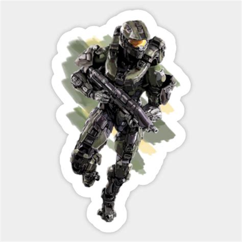 Master Chief Halo Sticker Teepublic