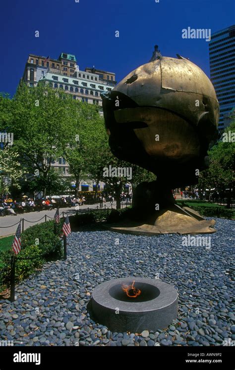 The Sphere Bronze Sculpture Fritz Koenig Tribute Memorializing