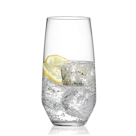 Charisma Long Drink 16 Oz Crystal Drinking Glass Set Of 4