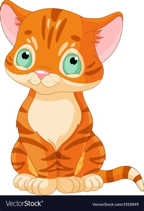 Sitting Red Tabby Kitten Download A Free Preview Or High Quality Adobe