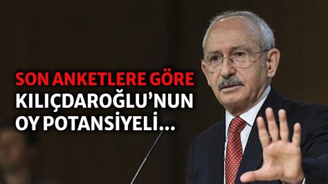 Kılıçdaroğlu nun oy potansiyeli yüzde kaç İŞTE SON ANKET SONUÇLARINA