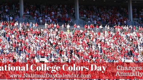 Fans Wear College Colors For National College Colors Day