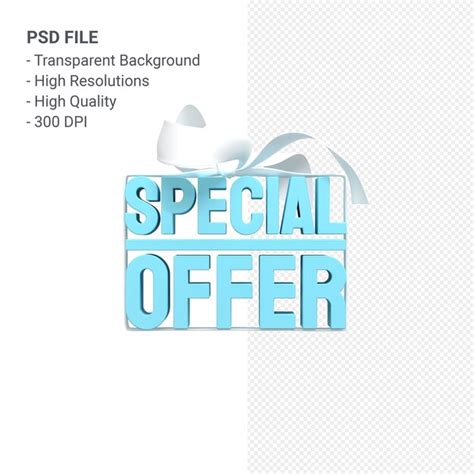 Premium Psd Blue Special Offer Sale 3d Design Rendering For Sale With