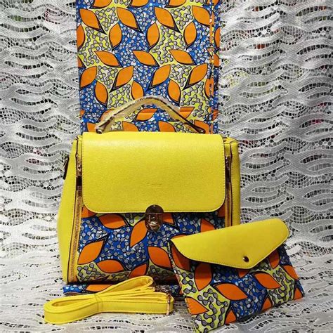 3pcs African Ankara Tote Bag Set1 Small Clutch Bag Matching Ankara Fabric African Print Fabric
