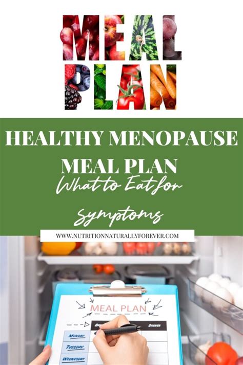 Healthy Menopause Meal Plan What To Eat For Symptoms Nutrition